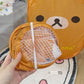 Anime Rilakkumass Mesh Folding Large Capacity Laundry Basket Portable Storage Frame Dormitory Household Laundry Basket Gifts