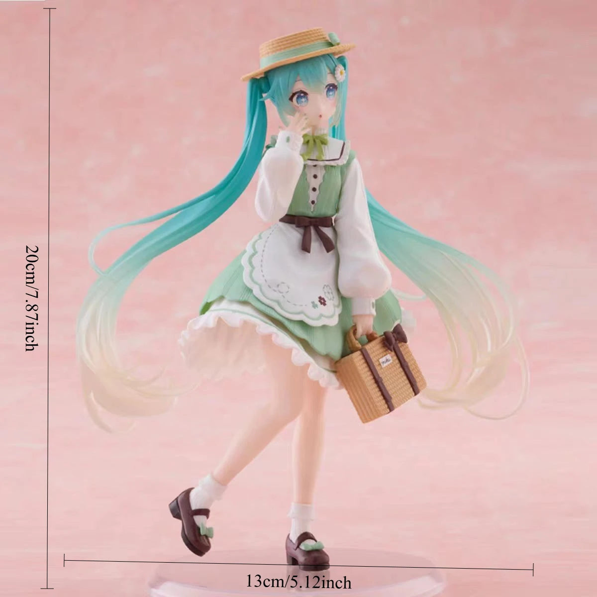 Hatsune Miku Figure Pastoral Style Hatsune Miku Anime Merchandise 2D Anime Girl Model Desk Ornament Birthday Gift