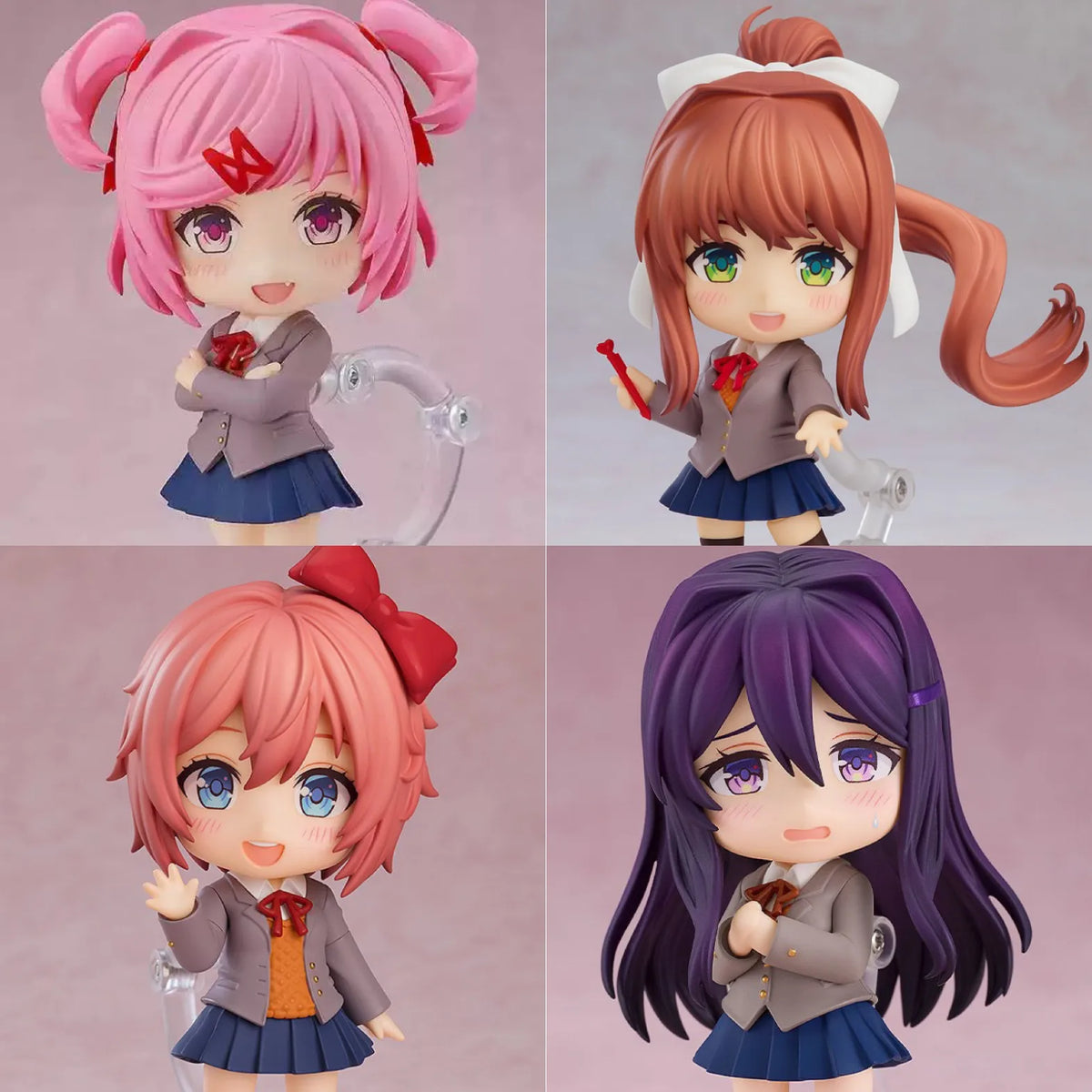 Doki Doki Literature Club Q Version Nendoroid Monika 1817 Yuri 2283 Sayori 2250 Natsuki 2077 Game Periphery Collectble Toy Gifts