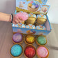 Glitter Dumpling Squishy Toy with Box Dumpling Sensory Squeeze Stress Relief Glitter Dough Gift for Adults And Kids