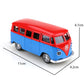 (bagged)1:38 Classical T1 Bus, Alloy Model Car, Simulated vehicle, children's alloy car, boy's toy model, car ornaments