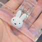 Cute Miffy Rabbit Sweet Creative Cartoon Pattern Simple Fashionable Small Portable Plastic Transparent File Exam Paper Memo Clip
