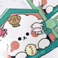 Paper Waffle Quiet Book Colorful Fried Chicken Cartoon Busy Book Convenience Store Handmade Toy Snack Bar Sticker Game.