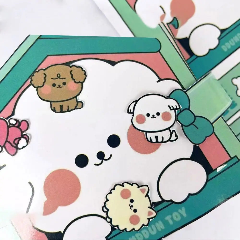 Paper Waffle Quiet Book Colorful Fried Chicken Cartoon Busy Book Convenience Store Handmade Toy Snack Bar Sticker Game.