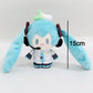 15cm Kawaii Hatsune Miku Plush Toy Doll Anime Cartoon Plushie Keychain Mini Backpack Pendant Collectible Birthday Holiday Gift