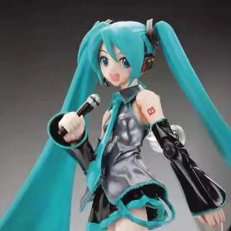 Figma 014 114 Hatsune Miku Anime Action Figurine Joint Movable Face Interchangeable Singer Collectible Model Desktop Decoration