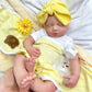 20inch Warm Companion Silicone Reborn Doll Fine Realistic Details Soft Full Body Comfort Doll  Can Open Mouth Loulou for Elderly People Living Alone