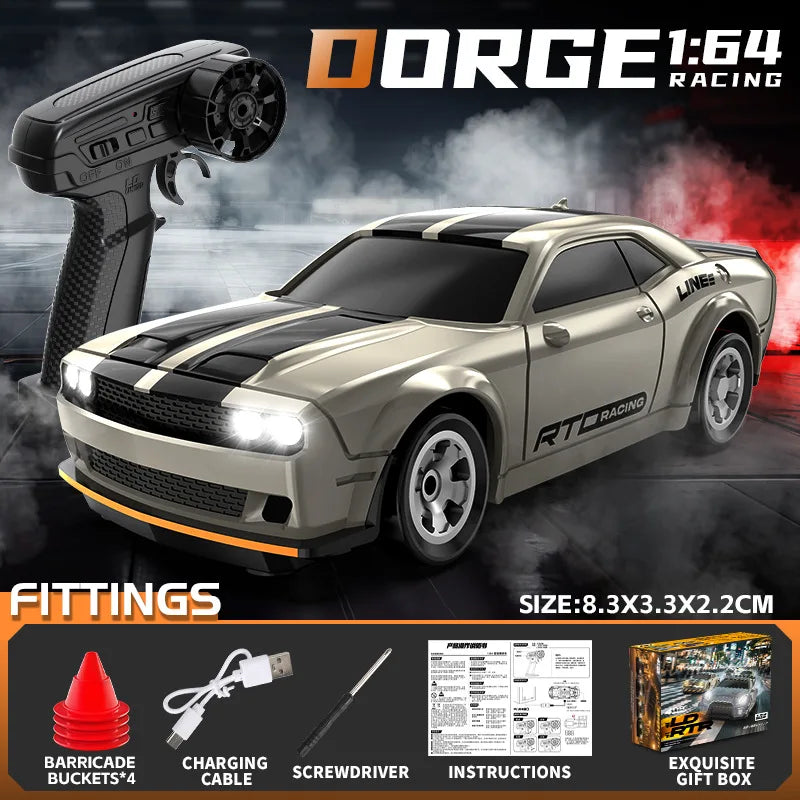 Mini 1/64 4WD RC Drift Car High Speed Remote Control Off-Road Racing Vehicle Desktop Pocket Drifting Car Toys Children Boy Gifts