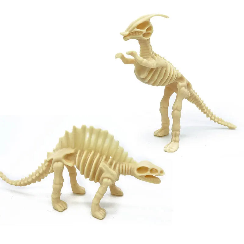 12pcs/set Jurassic Dinosaurs Skeleton Model Archaeology Tyrannosaurus Pterosaur Home Decoration Toys For Christmas Gifts