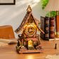 ROKR Wooden 3D Puzzle Cuckoo Clock Mechanical Model Building Kit 435 Pieces DIY Craft Kit with 2 Light for Home Decor Brain Teasers Jigsaw Toys for Adults Teens