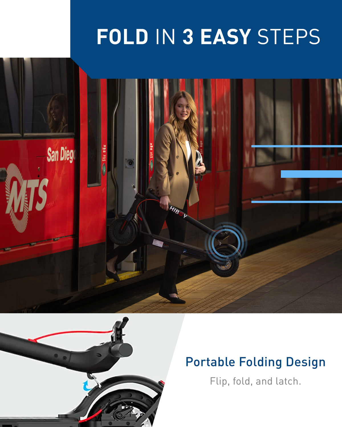 Hiboy KS4 Pro Electric Scooter 500W Powerful Motor, 10" Honeycomb Tires, Up to 25 Miles, 19 MPH Max Speed, Foldable for Easy Storage, Adults Favorite, Hiboy Smart App Control, LED Lights, Lightweight Design, Ideal for City Co