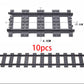 City Train Station Platform Traffic Light Cave Flyover Tracks Straight Curved Rails Building Block Bricks Technican Creative Toy
