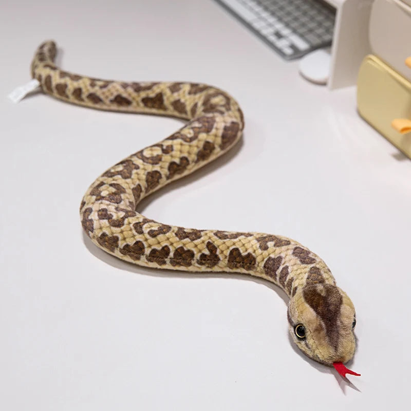 9 Kinds Simulation Snake Plush Toy Lifelike Anaconda Fake Snake Python Model Prank Doll Creative Room Decoration Birthday Gift