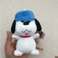 13cm Snoopy Keychain Plush Ornaments Fluff Soft Bead Chain Bag Pendant Charlie Brown Cute Stick Out Tongue Stand Dog Girl Gift