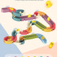 Baby Bath Toys Wall Bathtub Toy Assembling Slide Wind-Up Duck Slide Bathroom Shower Tracks Water Toys for Toddlers Kids Gifts