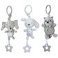 Newborn Baby Sensory Hanging Rattles Soft Early Learning Toys Kids Plush Stroller Infant Car Bed Crib with Teether for Toddlers