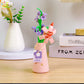 HUIQIBAO MOC Flower with pot Micro Building Block Sunflower Mini Model Bricks set Flowers Toys for Adults home Desk Decoration
