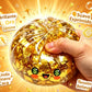 1/2pcs Cute Golden Steamed Bun Squishy Fidget Toy, Sparkly Gold Flakes, Soft  Squeezable Anti-Anxiety Sensory Toy, Stress Relief