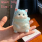Kawaii Lucky Cat Siamese Cat Soft Slow Rising Squeeze Stress Relief Sensory Fidget Toy Plush Desktop Ornamen Anxiety Relief Toy