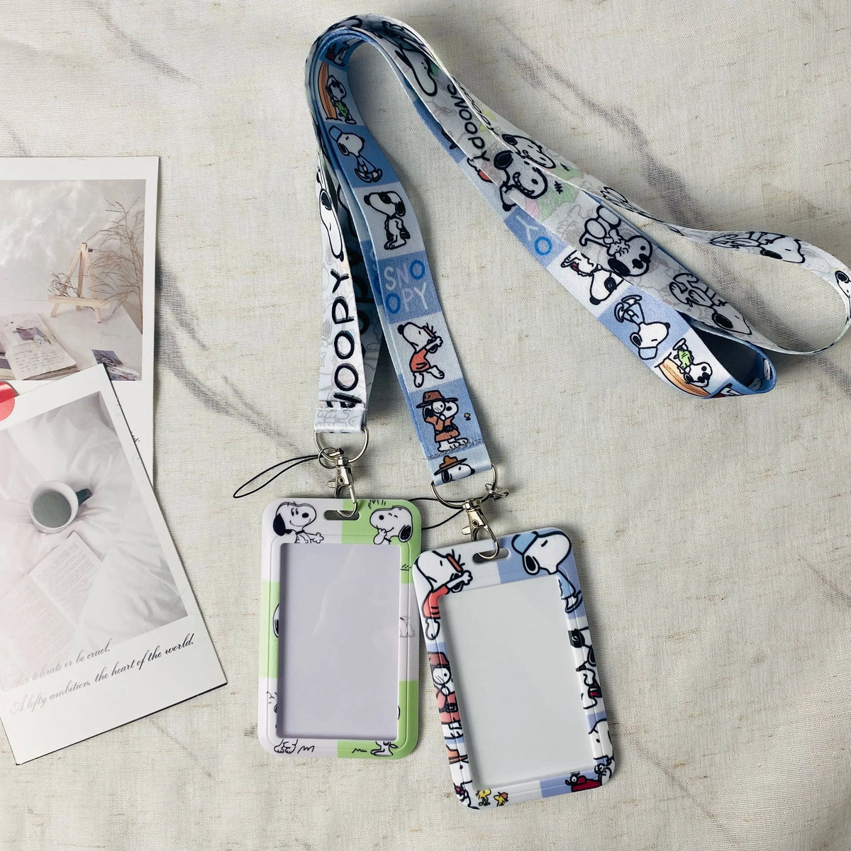 Credential Holder Cartoon Animal Neck Strap Lanyard for Key Keychain USB Badge Holder Keyring Accessories Gifts