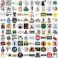50/100PCS Funny Prank Meme Stickers Graffiti Cartoon Toys Decals DIY Skateboard Notebook Fridge Helmet Waterproof Sticker
