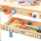 ROBUD Wooden Toy Workbench Tool Bench Set for Kids with Electric Drill Pretend Play STEM Learning Gift for Boys Girls Age 3+