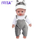 IVITA Authentic 100% Silicone Painted Reborn Baby Dolls Shipped from USA Warehouse Realistic Baby Dolls for Kids Christmas Toys