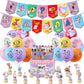 BT21 Party , Birthday Flag Raising and Balloon Decoration Set, Birthday Party and Holiday Supplies