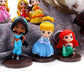 5-8cm kawaii capsule toy set of 8 pieces/group cute Q-version series mini figurine Bell long haired princess mermaid girl gift m