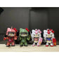 SD Chibi Mecha 4 Styles Set Assembly Model Kit With Weapon Shield Articulated Desktop Collectible Toy Gift