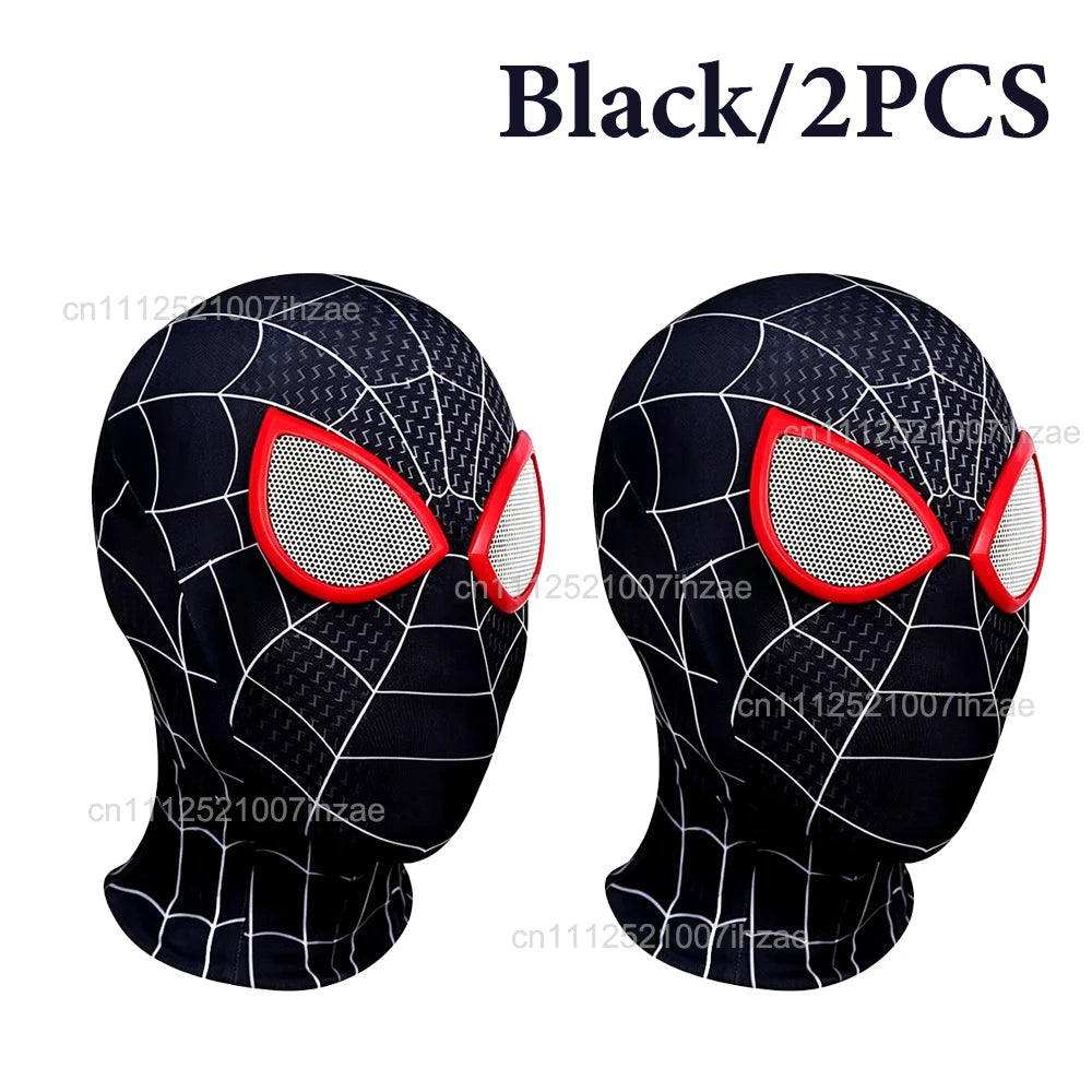 1/2PCS Spiderman Breathable Masks High Elastic Hat Funny Spider Lens Adult Children Cosplay Party Halloween Costume Accessories