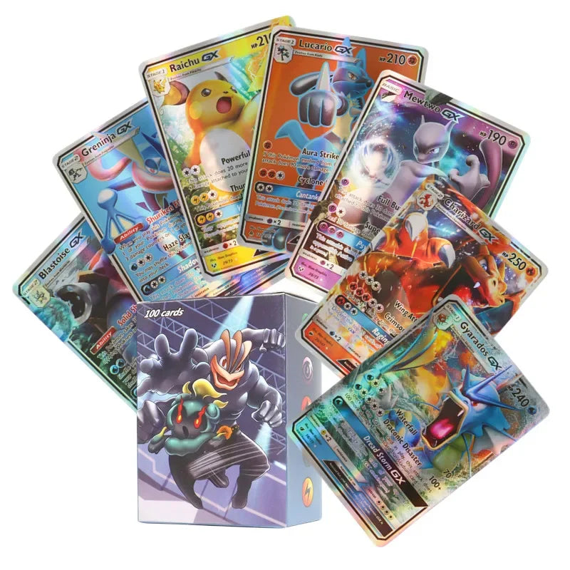 60/100Pcs English Pokemon Cards Shining MEGA GX Vmax TAG EX Vstar V Collection Cards Toys Children Gift