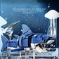 Mechanical Shark Building Set, Sea Life Crocodile Parrot Mantis Frog Manta Ray Building Blocks Light, Animal Toys Gift for Kid