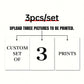1/2/3pcs Personalized Custom Canvas Prints Photo Poster for Family Life Pet Anime Birthdays Weddings Scenery Home Wall Art Decor