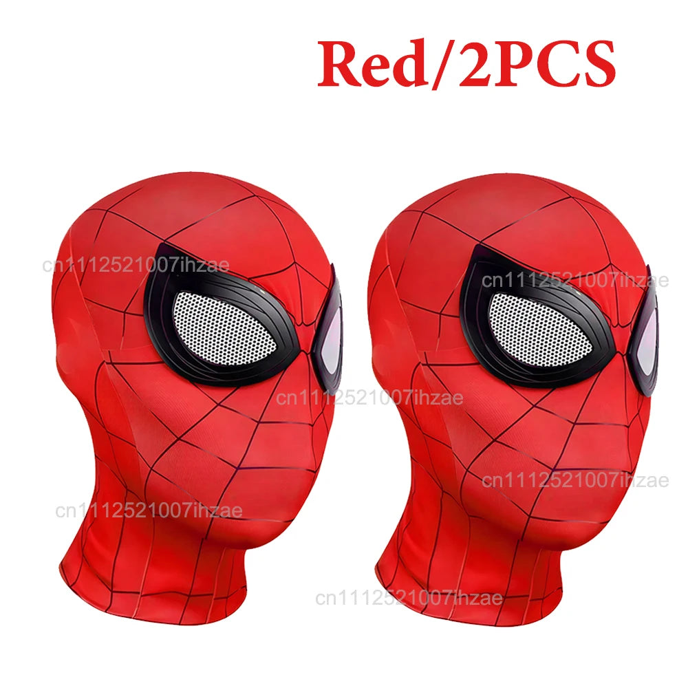1/2PCS Spiderman Breathable Masks High Elastic Hat Funny Spider Lens Adult Children Cosplay Party Halloween Costume Accessories