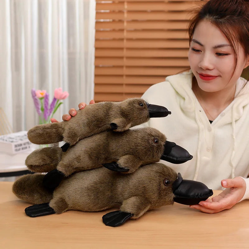 Simulation Platypus Plush Toys Creative Cartoon Animal Stuffed Dolls Funny Home Decor Exquisite Birthday Xmas Gifts
