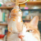 Cat Fur Memorial Charm Resin Keepsake Capsule for Pet Hair Portable Keychain Pendant for Hair Rainbow Bridge Pendant