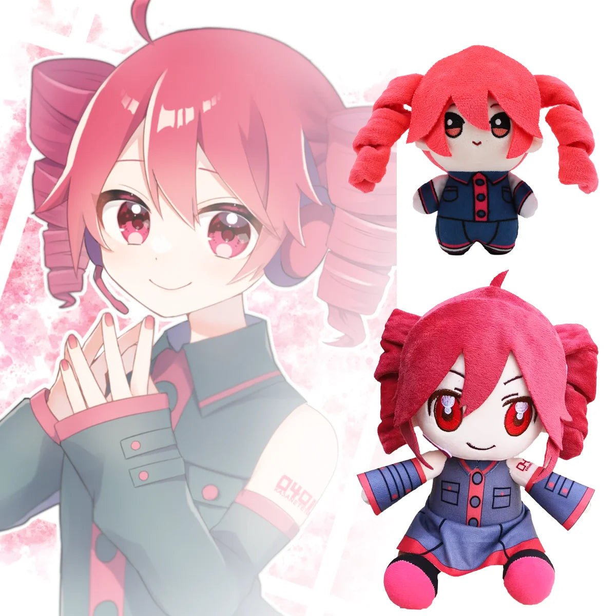 Anime Kasane Teto Cosplay Doll Kawaii Plush Stuffed Doll Ornament Christmas Gifts Anime Merchandise Kid Birthday Gift Home Decor