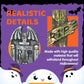 17'' Foam RIP Graveyard Tombstones Halloween Halloween Tombstones Outdoor Decorations for Graves Decorations with 12 Metal Stakes for Cemetery Yard Lawn Party Decor