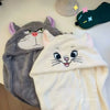 Cute Lucifer Cat Marie Cat Dry Hair Cap Women Plush Towels Shower Cap Towel Bath Hats Quick Drying Soft Lady Turban Head Girl