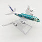 Alloy Aircraft Japan ANA Airlines A380 Model Orange/Green/Blue Sea Turtle 1/400 Scale 16CM Miniature Airplane With Plane Stand