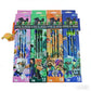 12Pcs Pencil High Appearance Level My World 2B Pencil Special Wood Pen Stationery Birthday Gift for Boy Girl