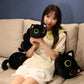Giant Cute Soft Cat Plush Sleep Long Pillow Cushion Kawaii Black Cat Soft Plush Toys Gift