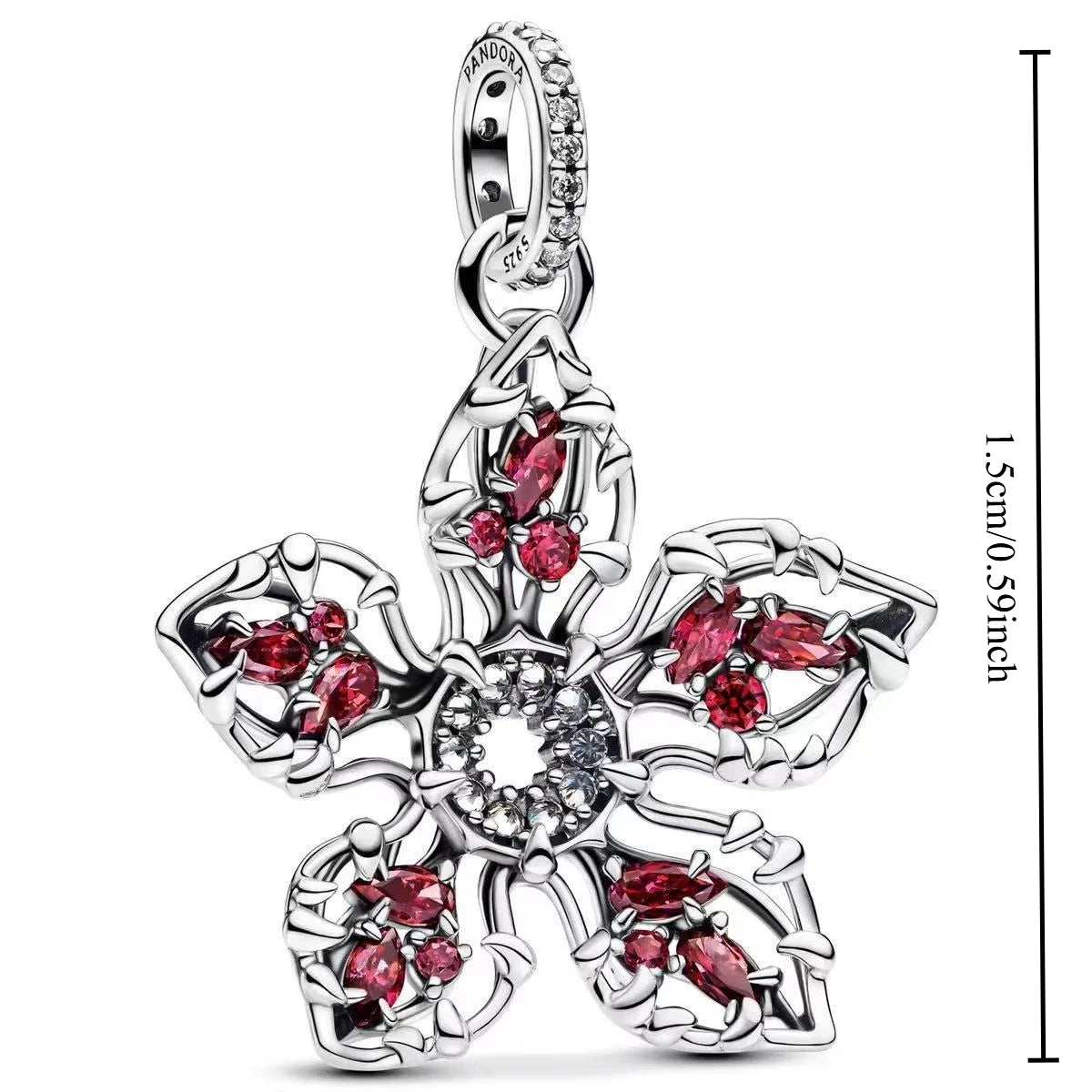 New Red Monster Flower Charm Bracelet 925 Sterling Silver Beaded DIY 2026 Trendy Fine Jewelry Adjustable Hypoallergenic