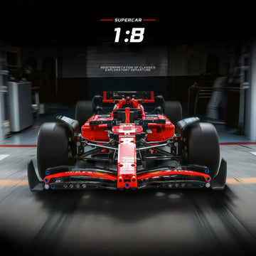 1361PCS Technical 1:8 Scale SF-24 Red  Racing Car Building Blocks Set - MOC Supercar Model Assembly Toy  Birthday Gifts