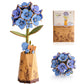 Rolife Wooden Flower 3D Puzzle - Blue Hydrangea/Lotus DIY Artificial Flower Model Building Craft Kit for Home Decor Holiday Gift for Lovers Girls(TW141/151)