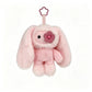 Cute Juju Rabbit Plush Keychain Flower Eye Bunny Stuffed Doll Kawaii Long Ears Animals Bag Pendant Car Keyring Toy Gift for Girl