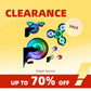 Clearance_Luminous LED Light Fidget Spinner Hand Top Spinners Glow in Dark Light EDC Fidget Spinner Finger Stress Relief Toys_Co