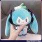 New Hot Hatsune Miku Winter Series Snow Future Top Top Treasure Kawaii Doll Fufu Plush Doll Pendant Girl Birthday Gift Cute