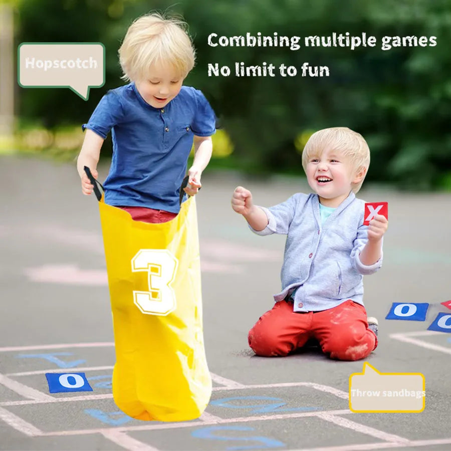 1pcs Colorful Kids Jumping Bags Foldable Lightweight Kids Field Race Bag Portable Easy To Carry Outdoor Games Outdoor Race Bags